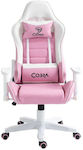 Cobra 1307865 Gaming Chair with Adjustable Arms White / Pink