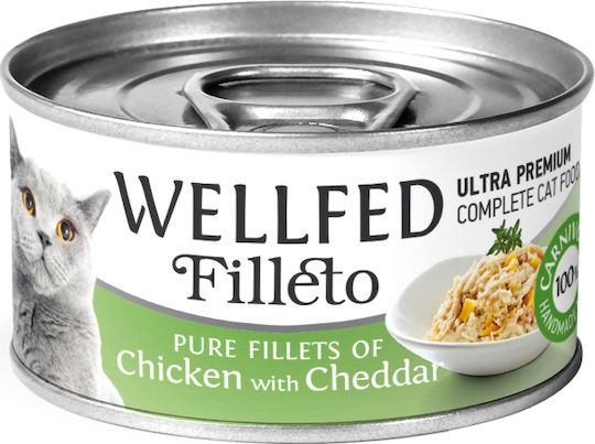 Pet Interest Filleto Pure Wet Food for Cats in Cans with Chicken 70gr