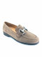 Δερμάτινα Γυναικεία Loafers σε Καφέ Χρώμα