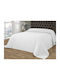Liolios Home Kiera Piqué Decke Halbdoppelt 180x240cm Weiß