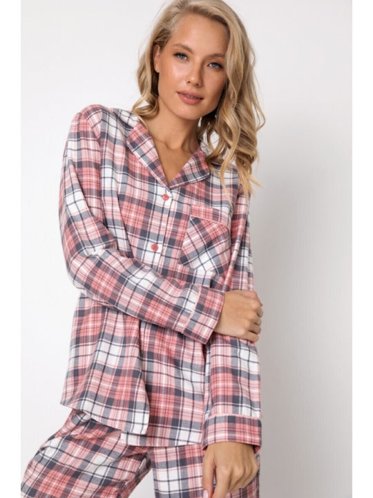 Aruelle Winter Women's Pyjama Set Cotton Rose