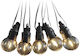 Ghirlandă Solară 10 Leds 5w Lungime 12m 3000k