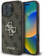 Guess Back Cover Δερματίνης Καφέ (iPhone 16 Pro...