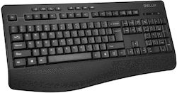 Delux K6060G Fără fir Doar tastatura Engleză US