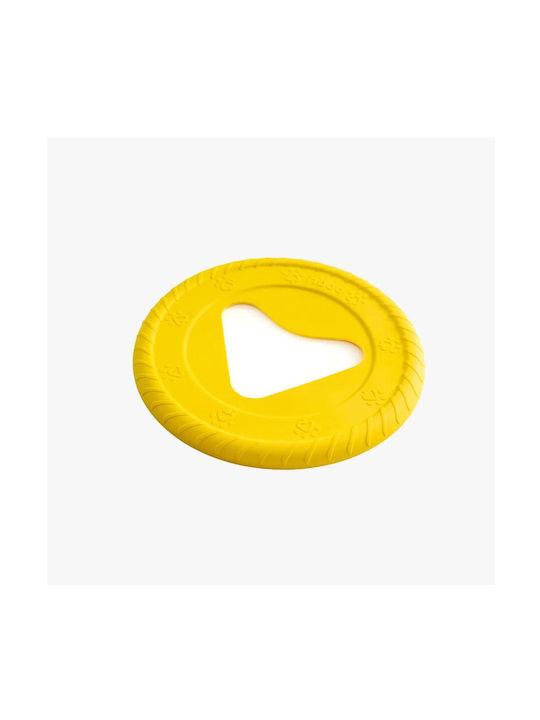 Fiboo Πλαστικό Frisbee Σκύλου 25εκ. Κίτρινο 1τμχ