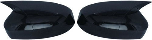 Mirror Covers Compatible Vw Passat B6 2005-2010 Glossy Black Batman Style