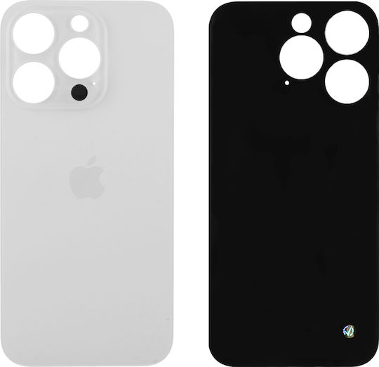 Batterieabdeckung Battery Cover Weiß für iPhone 15 Pro