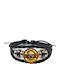 Βραχιόλι Guns N Roses Μαύρο Σχοινί Ρυθμιζόμενο Guns N Roses Bracelet Black Rope Adjustable Molfs
