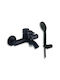 Viospiral Etna Mixing Bathtub Shower Faucet Complete Set Black