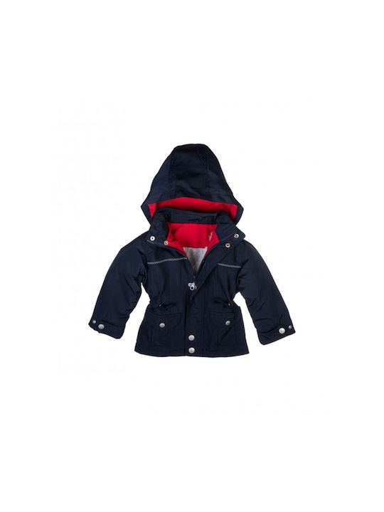 Joom Kids Casual Jacket with Hood Navy Blue