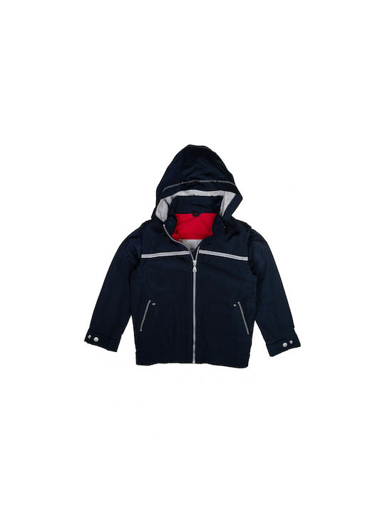 Joom Kids Casual Jacket with Hood Navy Blue