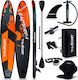 Thunder Inflatable SUP Board 365cm Φουσκωτή Σανίδα SUP με Μήκος 3.65m Πορτοκαλί