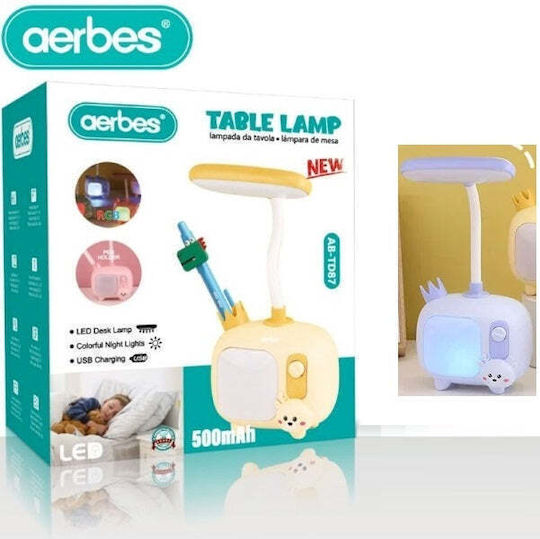 Aerbes LED Kinder Schreibtischlampe 14x10x8εκ.