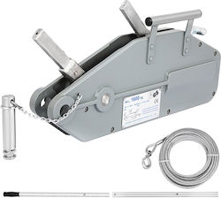 Vevor Troliu Manual Orizontal 1600 Kg 20 M Lungime Cablu Cablu de Oțel