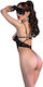 Chilirose Seturi de lenjerie sexy Negru CR-4488