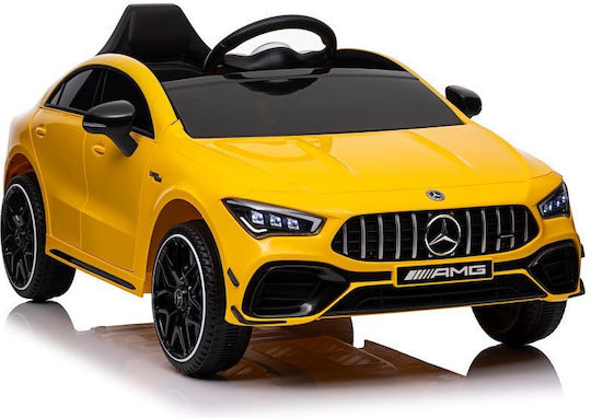Kinder Auto Einsitzer mit Fernbedienung Mercedes CLA 45s AMG Gelb