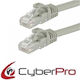 CyberPro U/UTP Cat.6a (Gigabit) Καλώδιο Δικτύου Ethernet 1m Γκρι