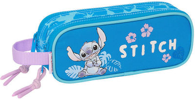 Safta Stitch Pencil Case with 2 Compartments