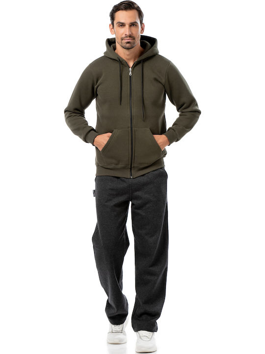 Bodymove Ζακέτα με Κουκούλα Khaki