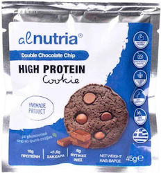 Alnutria Μπισκότα Πρωτεΐνης με Κομματάκια Χωρίς Ζάχαρη 45gr