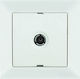 Mutlusan Candela TV Antenna Socket Terminal in White color 15-454-510