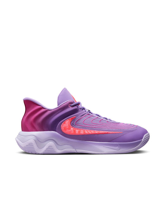 Nike Giannis Immortality 4 Χαμηλά Μπασκετικά Παπούτσια Black Raspberry / Hot Punch / Hot Fuchsia / Aster Pink