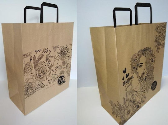 Fresh Kraft Handbag 380x320 Xl Flowers Mix Fresh