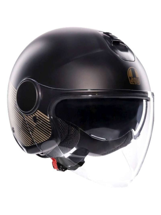 AGV Eteres Ponza Matt Schwarz/Gold Motorradhelm...