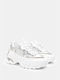 Luigi Chunky Sneakers White