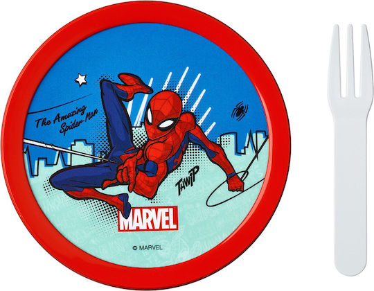 Mepal Φαγητοδοχείο Σνακ Spiderman Πηρουνάκι Campus 300ml