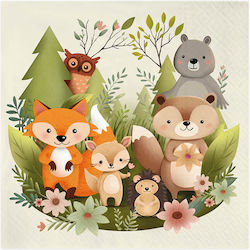 Χαρτοπετσέτες Forest Friends 10τμχ