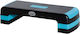 Homcom Step Fitness Aerobic Verstellbar 3 Höhen 10-15-20 cm Kunststoff Schwarz Blau
