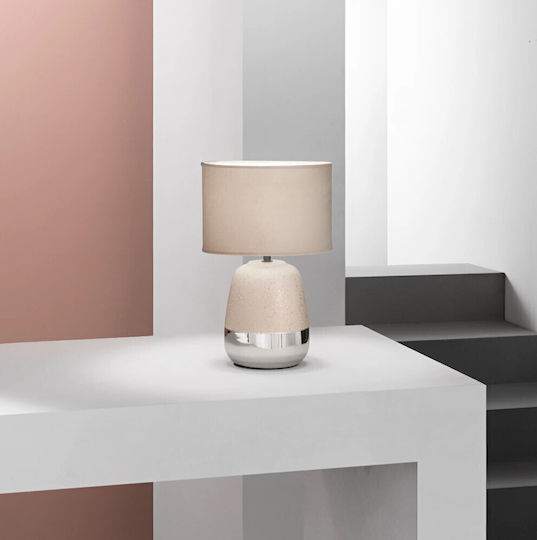 Sioux Ceramic Table Lamp with Fabric Shade I-sioux-l-mc 8031414919215 Fan Europe Ø22cm