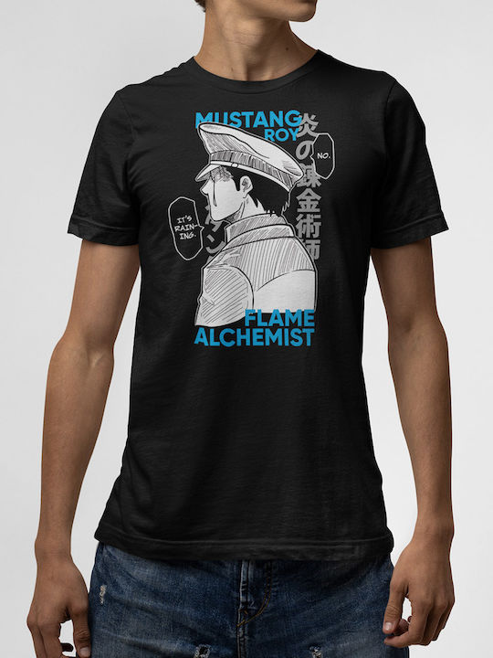 T-shirt Black Roy Mustang