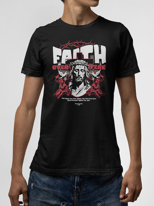 T-shirt Black Faith Over Fear