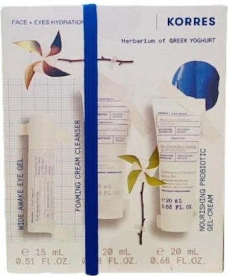 Korres Greek Yoghurt Hautpflegeset für Gesichtsreinigung & Feuchtigkeitsspendend 3Stück