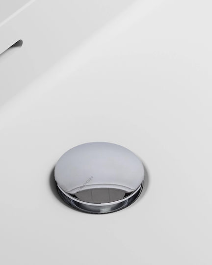 Naron Pop Up Kupfer Ventil Spülbecken Silber