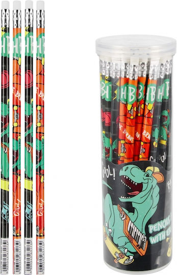 Creion Gum Hb State Dino Stk Tub A 48 288/1440