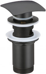Inter Ceramic Pop Up Sink Valve Black Inter Ceramic Pop Up Sink Valve Black