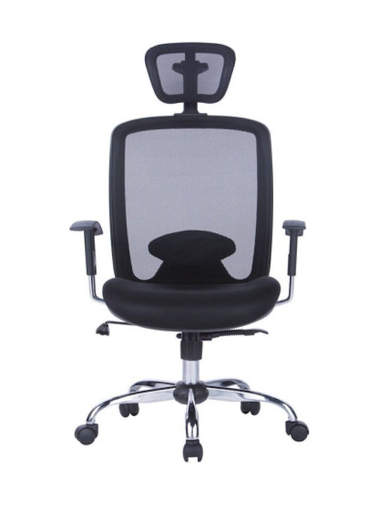 Office Products Samos Bürostuhl mit Neigen und Einstellbare Arme Schwarz