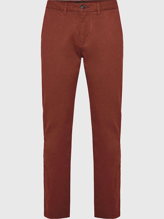 Funky Buddha Trousers Chino in Regular Fit Burg...