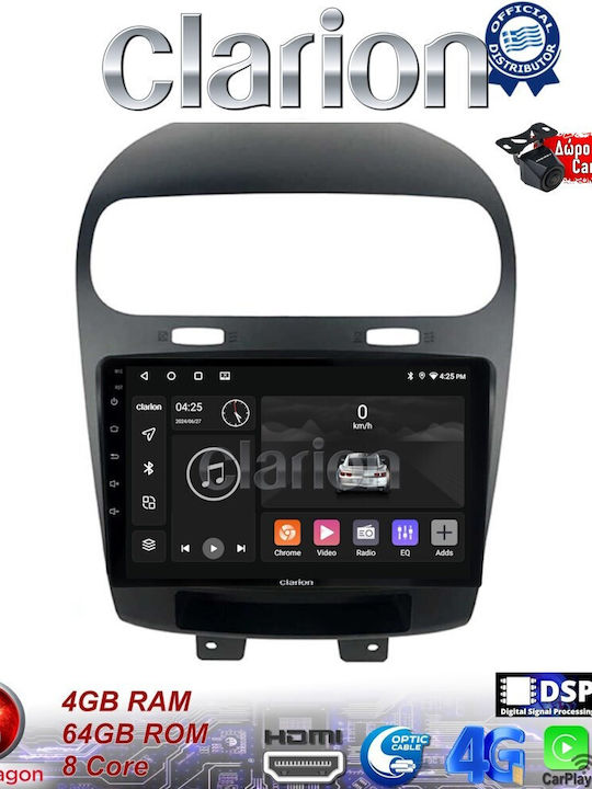 Clarion Sistem Audio Auto pentru Fiat Freemont 2008> (Bluetooth/USB/WiFi/GPS/Apple-Carplay/Android-Auto)