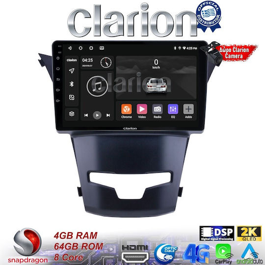 Clarion Sistem Audio Auto pentru Ssangyong Korando 2014> (Bluetooth/USB/WiFi/GPS/Apple-Carplay/Android-Auto)