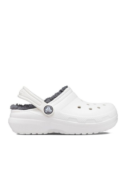 Crocs Παντόφλες Λευκές Classic Lined Clog