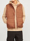 Ärmelloser Jacke Mocha Bisque Taupe