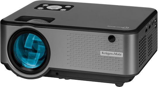 Kruger & Matz KM0371-FHD Proiector LCD Full HD LED cu Wi-Fi și Difuzoare Incorporate Gri
