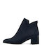 Women's Ankle Boots with Medium Heel Navy Blue