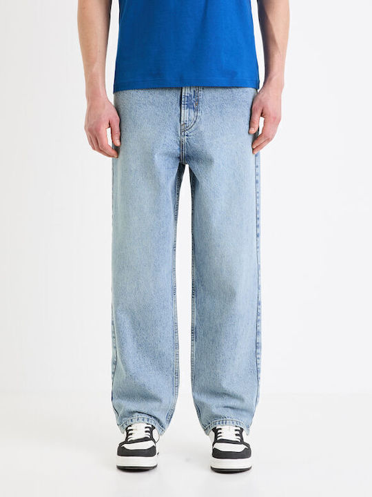 Celio Pantaloni de Bărbați din Jean Bleached Blue