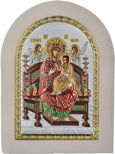 Prince Silvero Silver Icon of Panagia Pantanassa 20x26 Ma/e1137ax-wc
