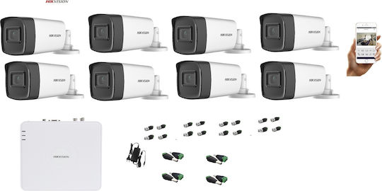 Hikvision Surveillance System Cameras Analog with Recorder